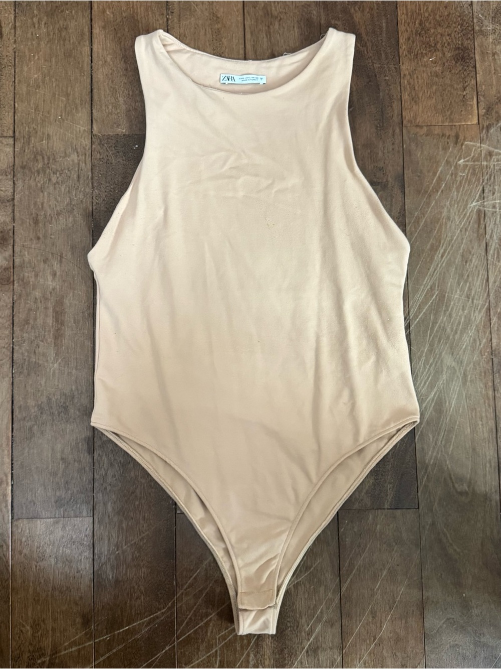 ZARA Beige Tank Bodysuit